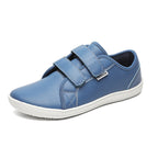 Men velcro walking shoes casual synthetic upper available in multiple colors
