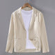 Men's linen blazer summer unstructured lightweight smart-casual fit