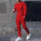 Men's Velvet Tracksuit Set | Sweatshirt & Jogging Pants