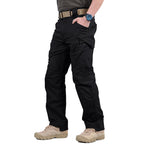 Men's tactical cargo pants for hiking, multi-pocket durable outdoor trousers