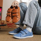 Men velcro walking shoes casual synthetic upper available in multiple colors