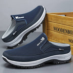 Mens Clogs Lightweight Breathable Mesh Slip On Memory Footbed
