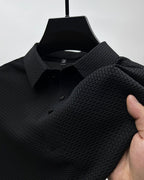 Men's mesh polo shirt short sleeve breathable summer casual