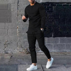 Men's Velvet Tracksuit Set | Sweatshirt & Jogging Pants