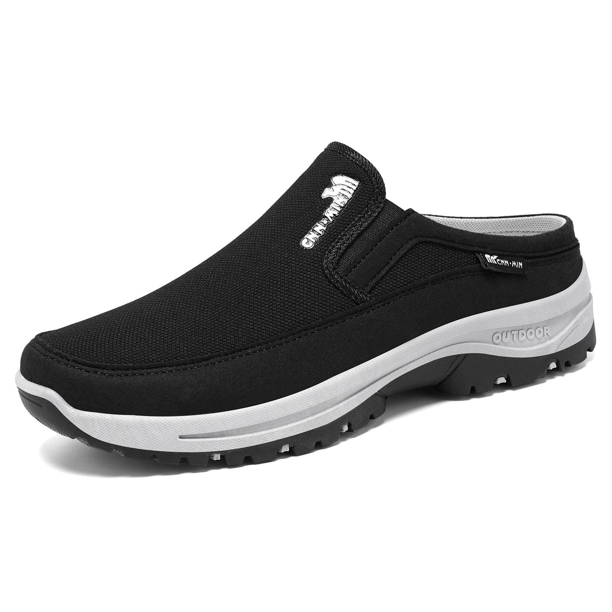 Mens Clogs Lightweight Breathable Mesh Slip On Memory Footbed