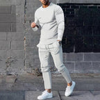 Men's Velvet Tracksuit Set | Sweatshirt & Jogging Pants