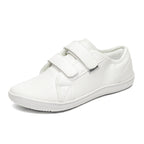 Men velcro walking shoes casual synthetic upper available in multiple colors