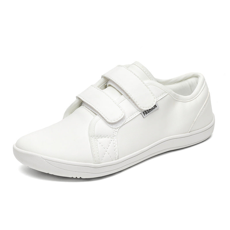 Men velcro walking shoes casual synthetic upper available in multiple colors