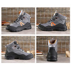 Steel toe safety shoes high top breathable mesh anti-puncture EU 36-48