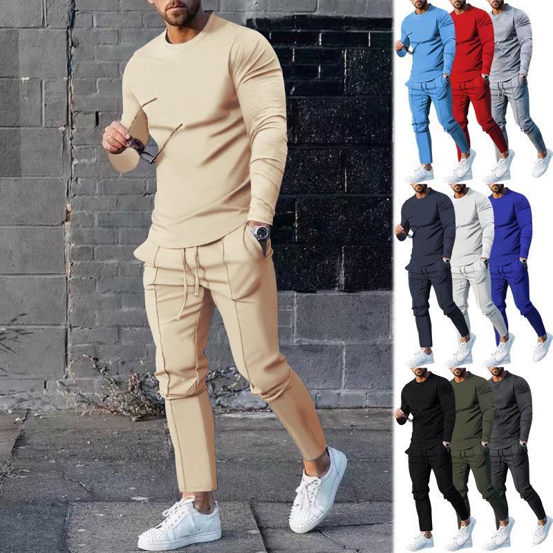Men's Velvet Tracksuit Set | Sweatshirt & Jogging Pants