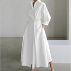 Women wrap collared maxi dress front wrap silhouette multiple prints