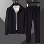 Men's Velvet Tracksuit Set | Lightweight Jacket & Joggers