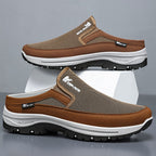 Mens Clogs Lightweight Breathable Mesh Slip On Memory Footbed