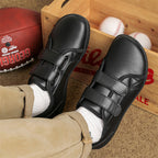 Men velcro walking shoes casual synthetic upper available in multiple colors