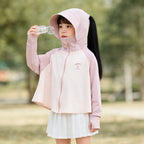 Kids UV protection hoodie jacket with sporty hood in multiple colors