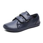 Men velcro walking shoes casual synthetic upper available in multiple colors