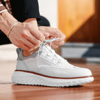 Women orthopedic sneakers cushioned breathable in Blue White and Black