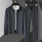 Men's Velvet Tracksuit Set | Lightweight Jacket & Joggers