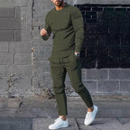 Men's Velvet Tracksuit Set | Sweatshirt & Jogging Pants