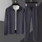 Men's Velvet Tracksuit Set | Lightweight Jacket & Joggers