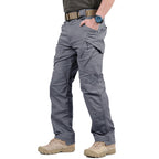 Men's tactical cargo pants for hiking, multi-pocket durable outdoor trousers