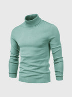 Men's turtleneck sweater slim fit cotton, autumn winter
