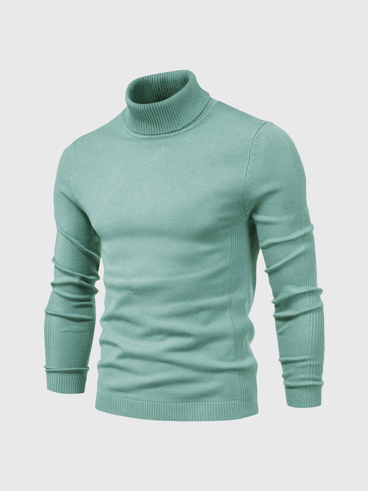 Men's turtleneck sweater slim fit cotton, autumn winter