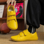 Men velcro walking shoes casual synthetic upper available in multiple colors