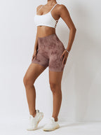 Women's seamless scrunch shorts high waist, workout and yoga activewear