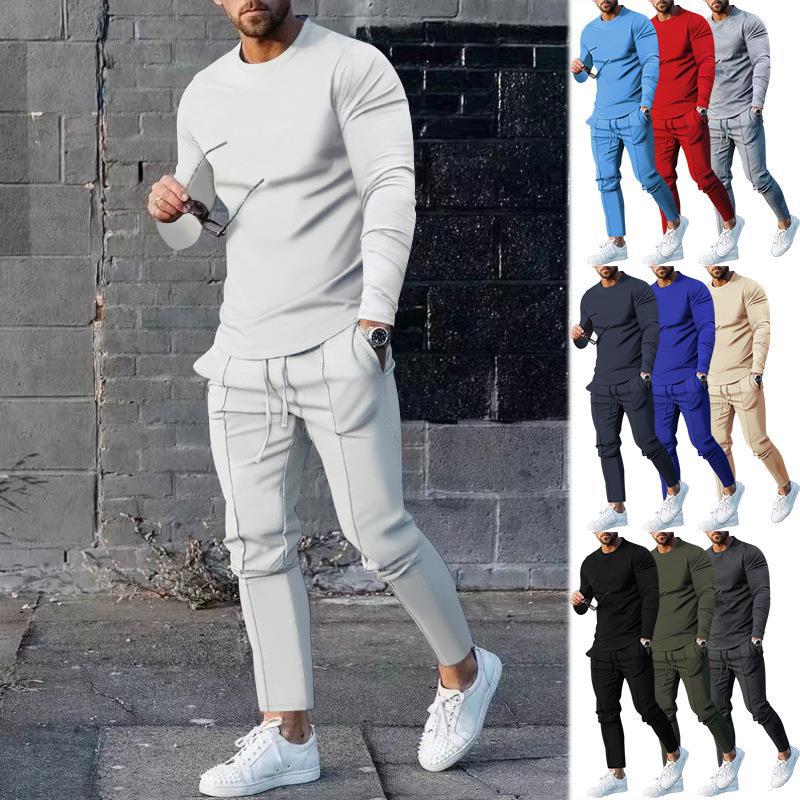 Men's Velvet Tracksuit Set | Sweatshirt & Jogging Pants