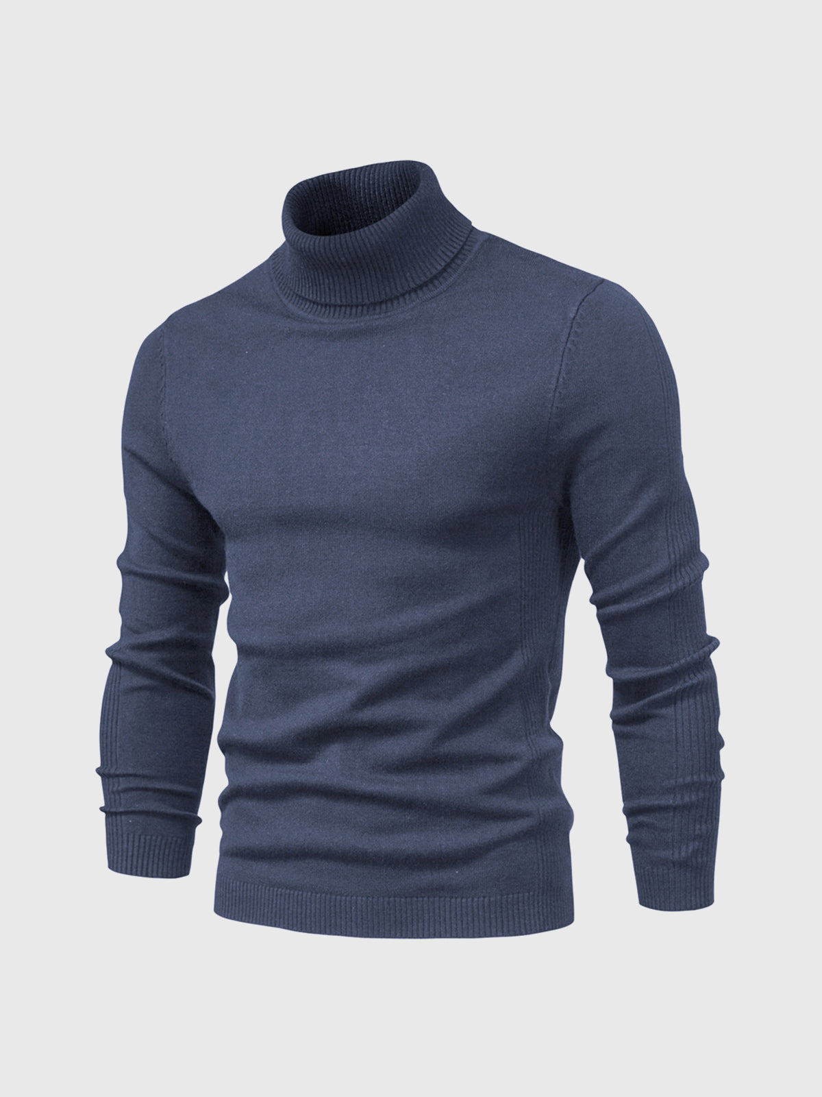 Men's turtleneck sweater slim fit cotton, autumn winter