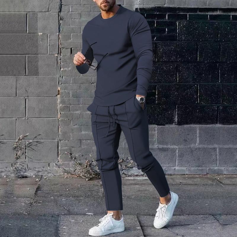 Men's Velvet Tracksuit Set | Sweatshirt & Jogging Pants