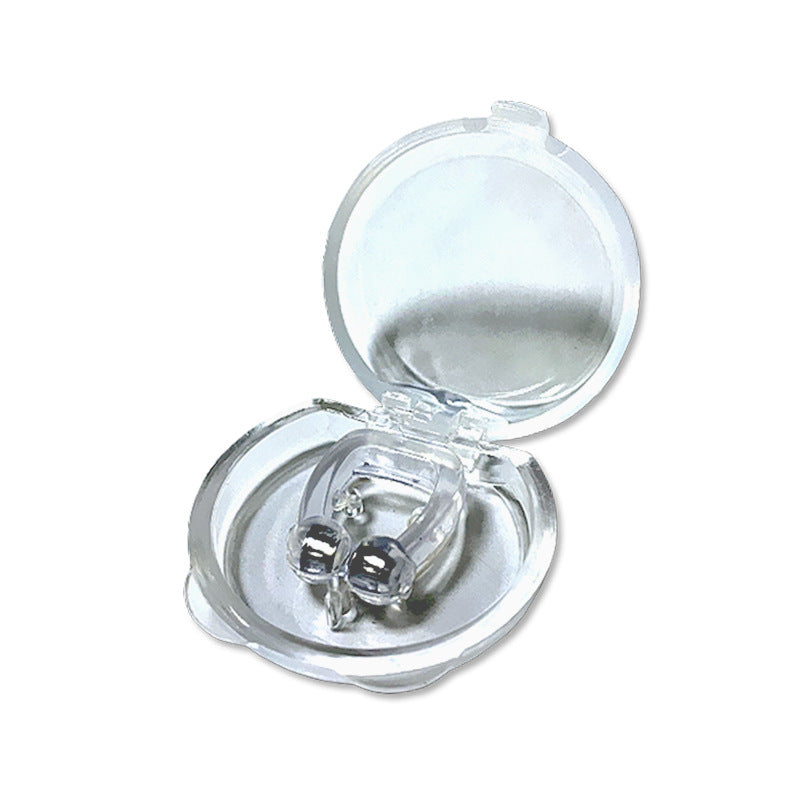 Silicone anti snoring nose clip reusable transparent sleep aid