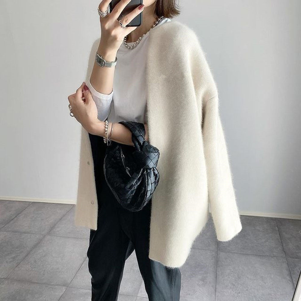 Women cotton cardigan long sleeve lightweight open front