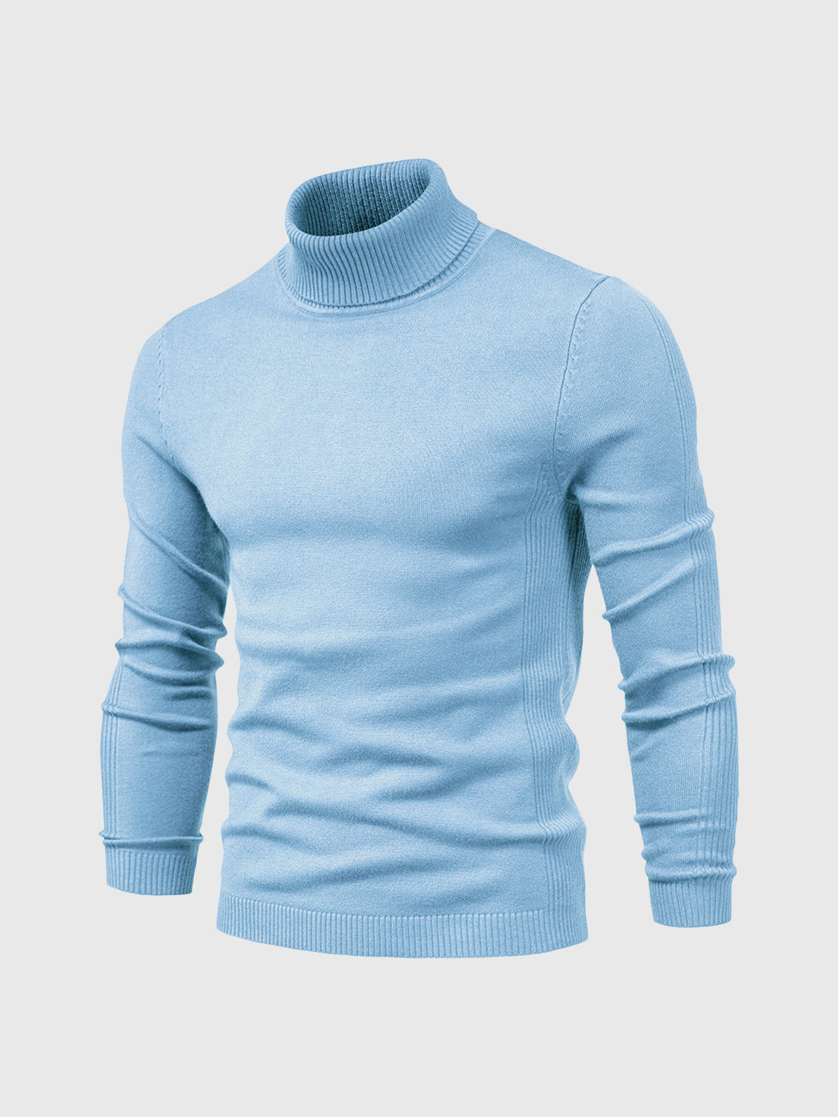 Men's turtleneck sweater slim fit cotton, autumn winter