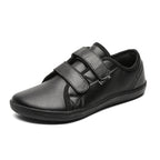 Men velcro walking shoes casual synthetic upper available in multiple colors