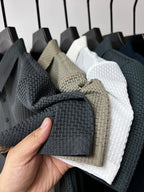 Men's mesh polo shirt short sleeve breathable summer casual