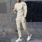 Men's Velvet Tracksuit Set | Sweatshirt & Jogging Pants