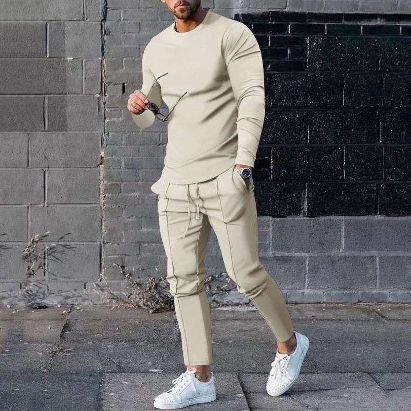 Men's Velvet Tracksuit Set | Sweatshirt & Jogging Pants