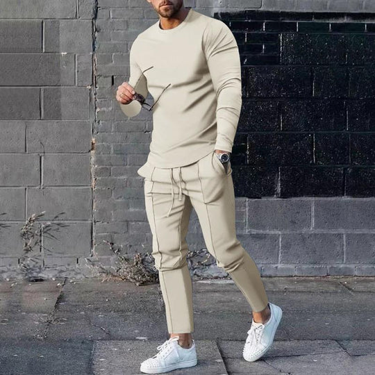 Men's Velvet Tracksuit Set | Sweatshirt & Jogging Pants