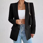 Women slim fit blazer jacket in multiple colors