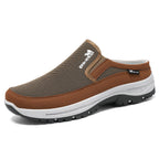 Mens Clogs Lightweight Breathable Mesh Slip On Memory Footbed