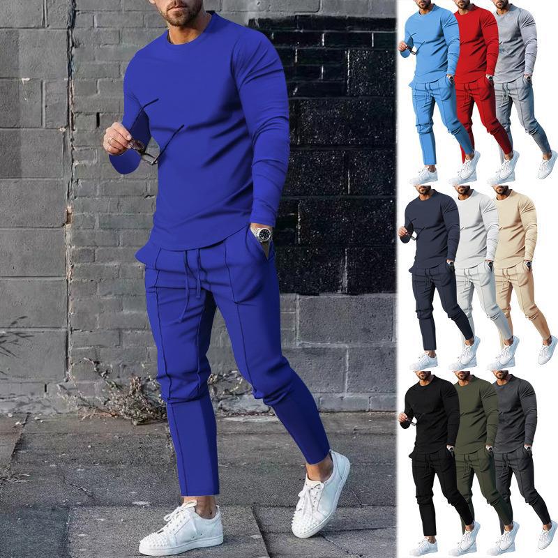 Men's Velvet Tracksuit Set | Sweatshirt & Jogging Pants