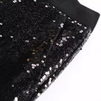 Sequin Pants Men Shimmering Sparkle Finish Full Length Black