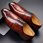 Men's Leather Loafers | Dark Brown, Black, Blue | Dress Shoes