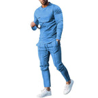 Men's Velvet Tracksuit Set | Sweatshirt & Jogging Pants
