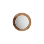 Scandinavian round wall light with globe shade, minimalist indoor wall sconce