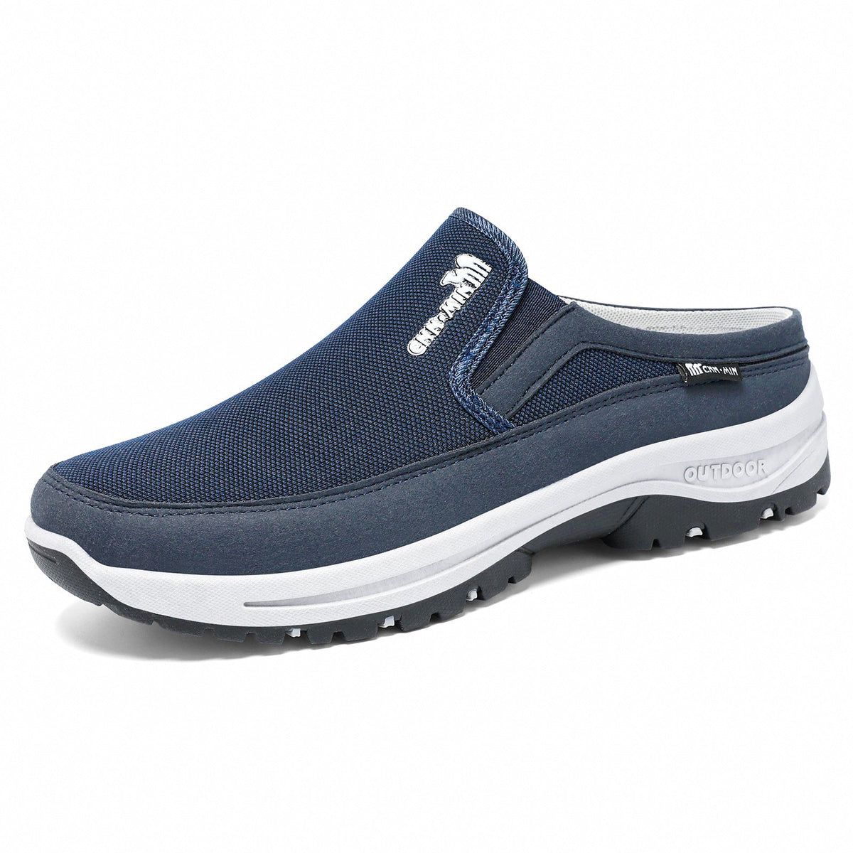 Mens Clogs Lightweight Breathable Mesh Slip On Memory Footbed
