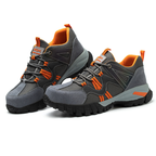 Safety shoes with steel toe cap, non-slip outsole and reflective strips