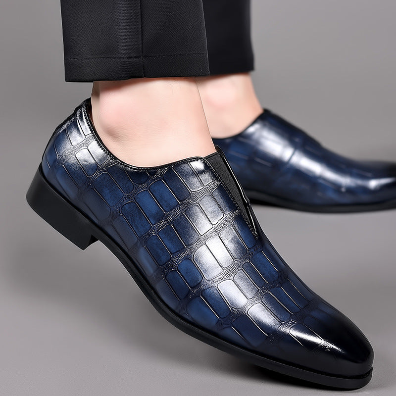 Men's Leather Loafers | Dark Brown, Black, Blue | Dress Shoes